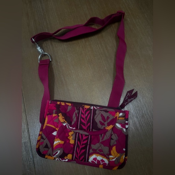 Vera Bradley Handbags - Vera Bradley Floral Belt Bag in Burgundy and Orange
